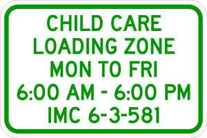 18"X12" - Child Care