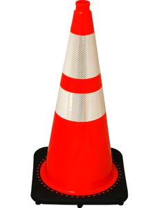 28" Orange PVC 7 LB Traffic Cone