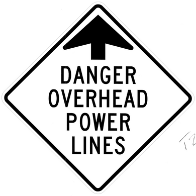 Danger Overhead Power Lines