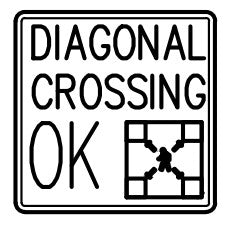 Diagonal Crossing OK