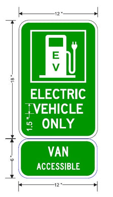 EV Parking Custom Sign