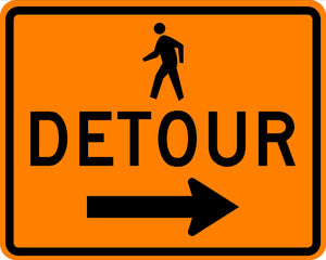 Detour w/Right Arrow M4-9b