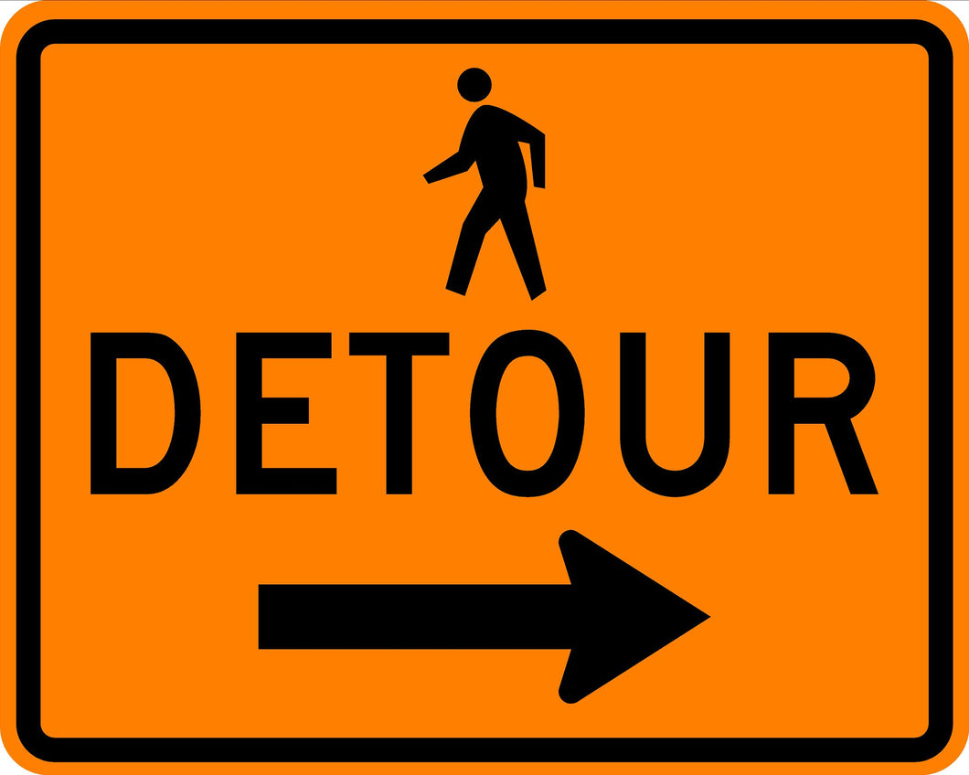 Detour w/Right Arrow M4-9b