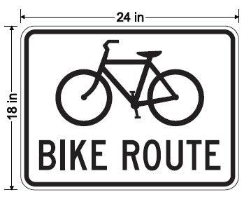 R81 MOD Bike Route Sign