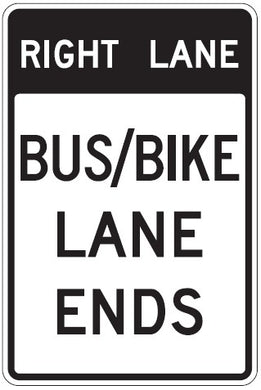 SR60-7 (MOD) Bus / Bike Lane Ends