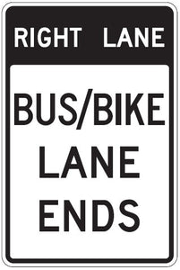 SR60-7 (MOD) Bus / Bike Lane Ends