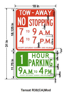 Tow Away No Stopping Anytime R38
