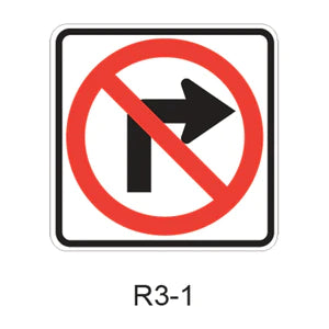 No Right Turn R3-1