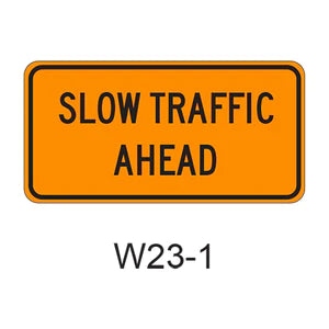 Slow Traffic Ahead W23-1