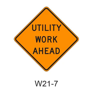 Utility Work Ahead W21-7