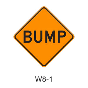 W8-1 Bump Sign