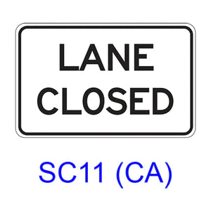 Lane Closed SC11 (CA)