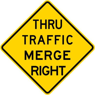 W74 Thru Traffic Merge Right