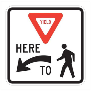 R1-5L Yield Here To Pedestrians