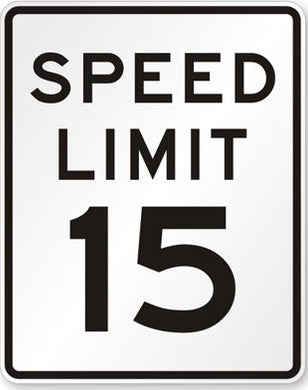 R2-1 (15) Speed Limit Sign