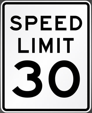 R2-1 (30) Speed Limit Sign