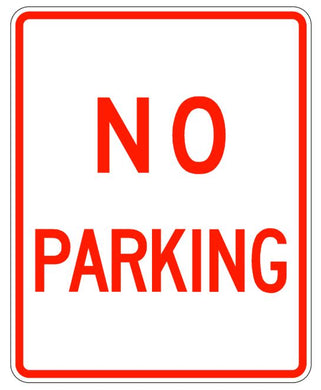 R8-3a No Parking Sign
