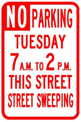 RC16 No Parking Street Sweeping