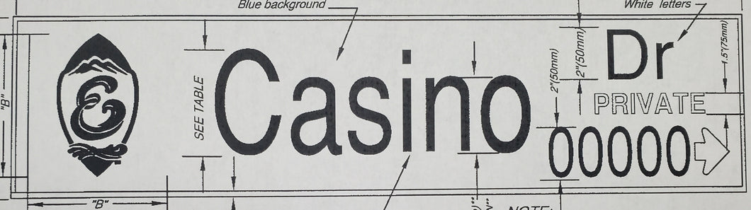 Lake Elsinore Street Name Sign