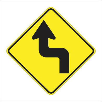 W1-3 (L) Reverse Turn Sign
