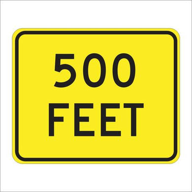 W16-2P Distance Sign
